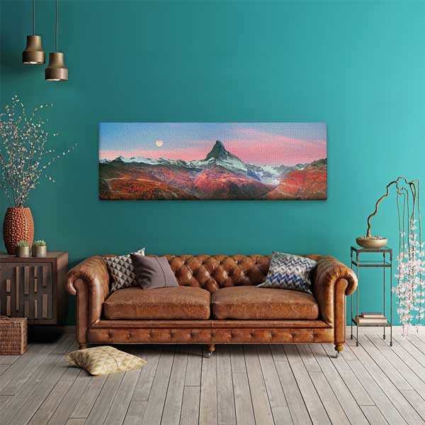 Matterhorn Dağ Manzarası Kanvas Tablo 13881