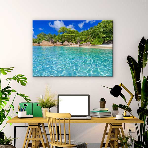 Tropik Sahil Kanvas Tablo 13294
