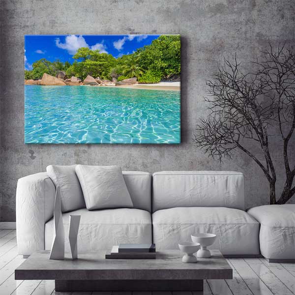 Tropik Sahil Kanvas Tablo 13294