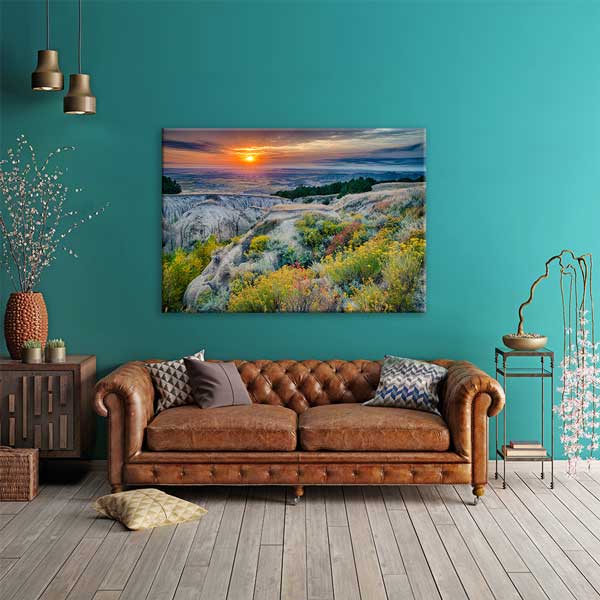 Gün Batımı Manzara Kanvas Tablo 13298