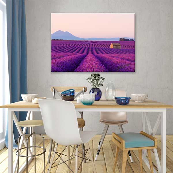 wall-design-art-13462-03 Fransa Provence Lavanta Tarlası Manzara Kanvas Tablo 13462