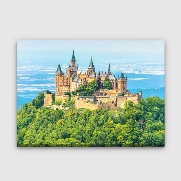 Tarihi Şato ve Orman Manzarası Kanvas Tablo 13498