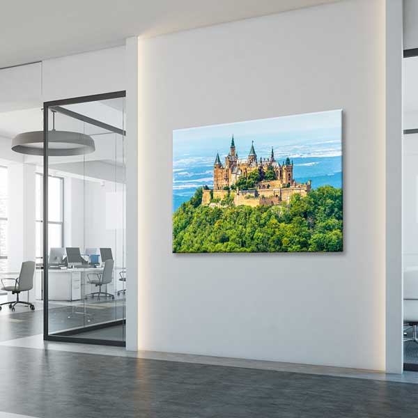 Tarihi Şato ve Orman Manzarası Kanvas Tablo 13498