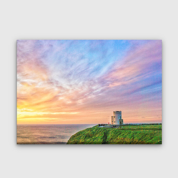 Gün Batımında Deniz Feneri Manzara Kanvas Tablo 13520