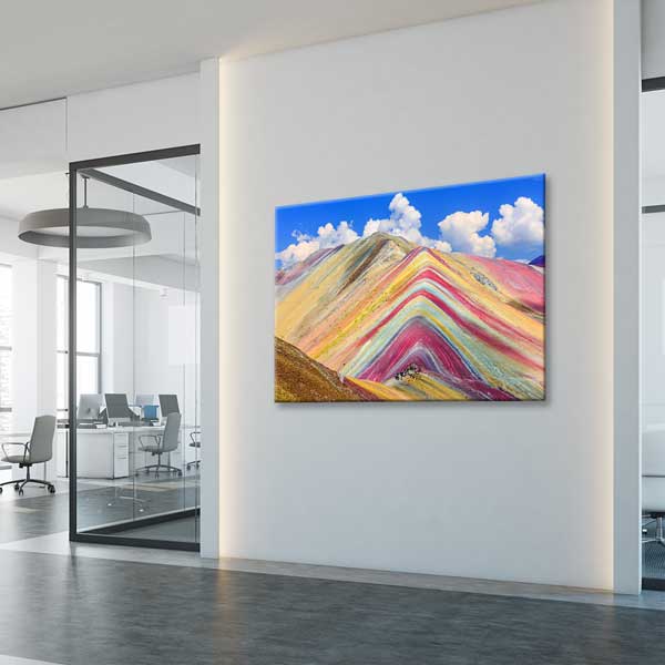 wall-design-art-13559-04 Renkli Dağ Manzarası Kanvas Tablo 13559