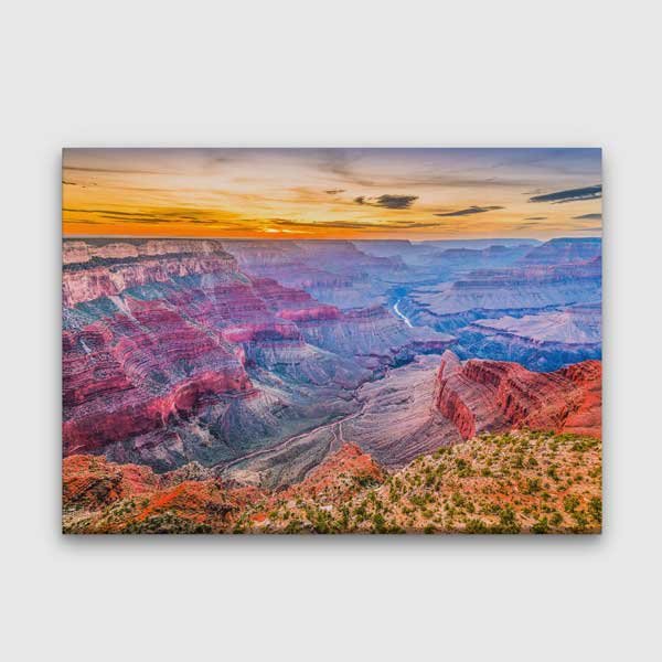 Gün Batımında Büyük Kanyon Manzarası Kanvas Tablo 13610