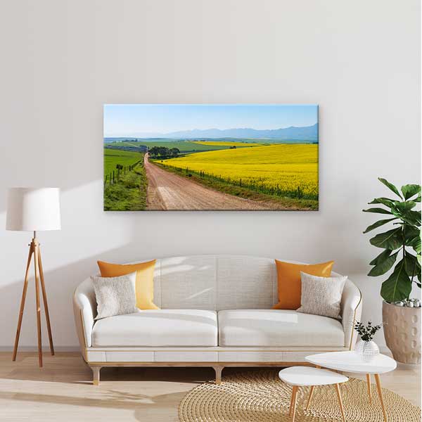 Sarı Tarlalar ve Kırsal Yol Kanvas Tablo – 13643