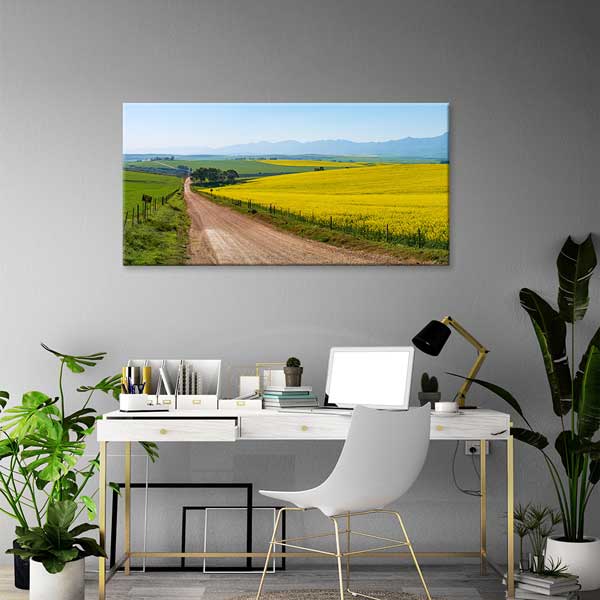 Sarı Tarlalar ve Kırsal Yol Kanvas Tablo – 13643