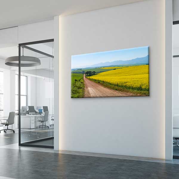 Sarı Tarlalar ve Kırsal Yol Kanvas Tablo – 13643