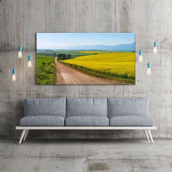 Sarı Tarlalar ve Kırsal Yol Kanvas Tablo – 13643