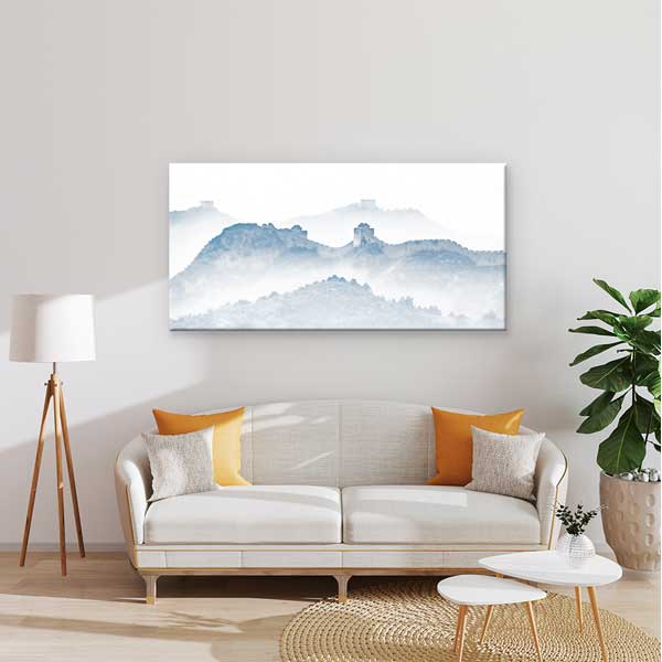 Çin Seddi Sisli Dağ Manzara Kanvas Tablo – 13652