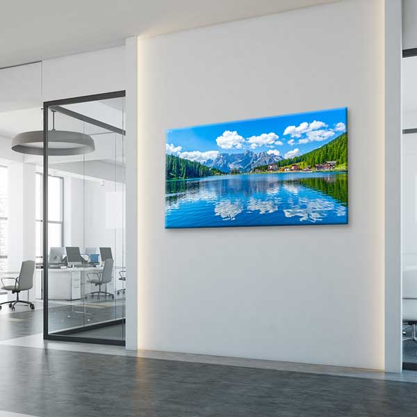 wall-design-art-13725-03 Mavi Göl ve Dağ Manzarası Kanvas Tablo – 13725