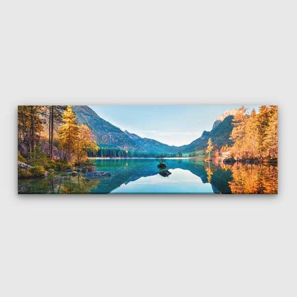 wall-design-art-13894-00 Alp Dağlarında Huzurlu Göl Manzarası Kanvas Tablo 13894