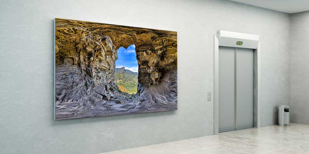 Mağara Penceresinden Dağ Manzarası Büyük Ebat Duvar Dekoru 14020