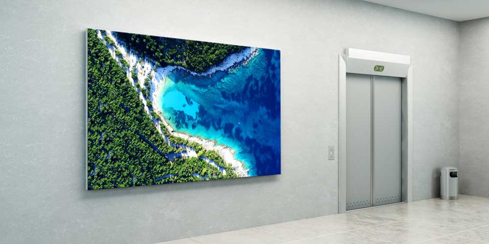 Tropik Sahil ve Turkuaz Deniz Panorama Büyük Ebatlı Duvar Dekoru 14077