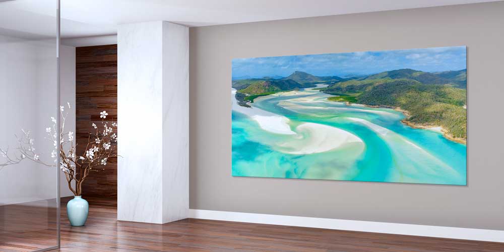 Lagün ve Kumsal Manzaralı Fotoğraf Sanatı Büyük Ebat Duvar Dekoru 14105