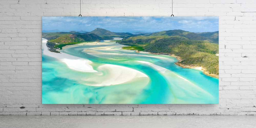 Lagün ve Kumsal Manzaralı Fotoğraf Sanatı Büyük Ebat Duvar Dekoru 14105