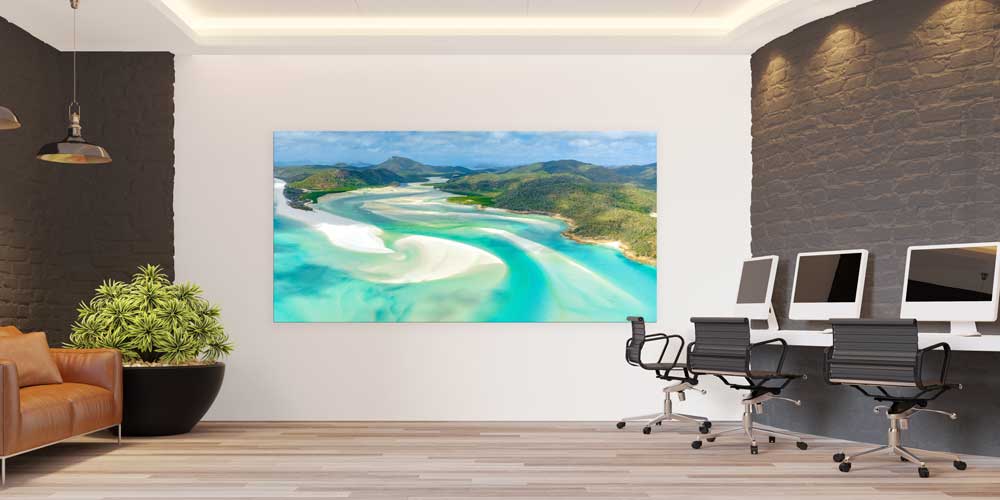 Lagün ve Kumsal Manzaralı Fotoğraf Sanatı Büyük Ebat Duvar Dekoru 14105