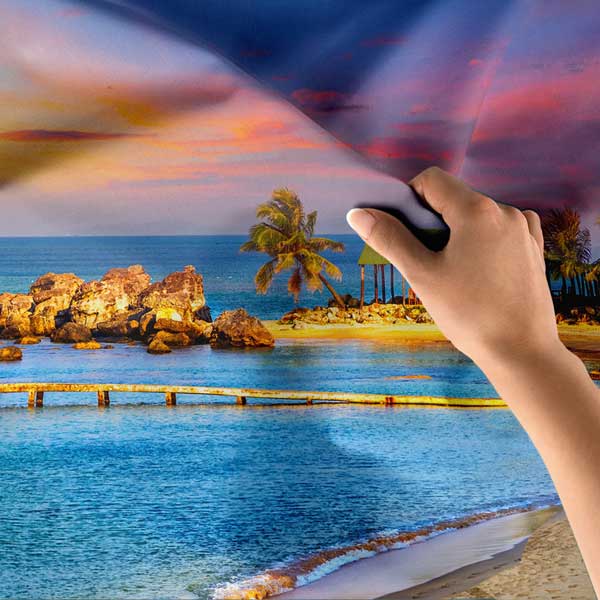 Tropikal Sahil Gün Batımı Duvar Örtüsü 14303