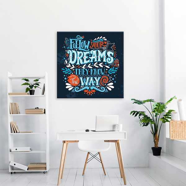 Hayallerinin Peşinden Git Duvar Tablosu - Yolunu Bilirler – 3311