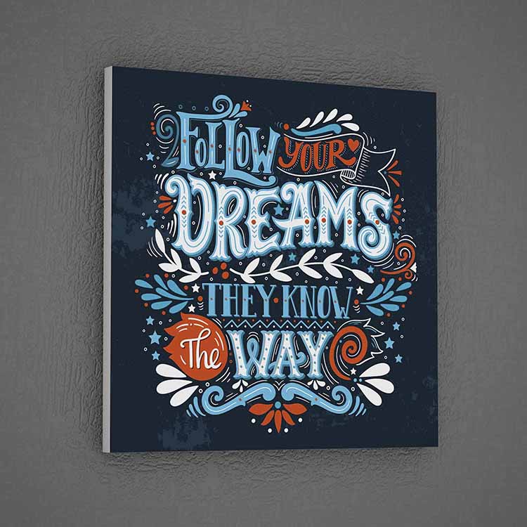 Hayallerinin Peşinden Git Duvar Tablosu - Yolunu Bilirler – 3311