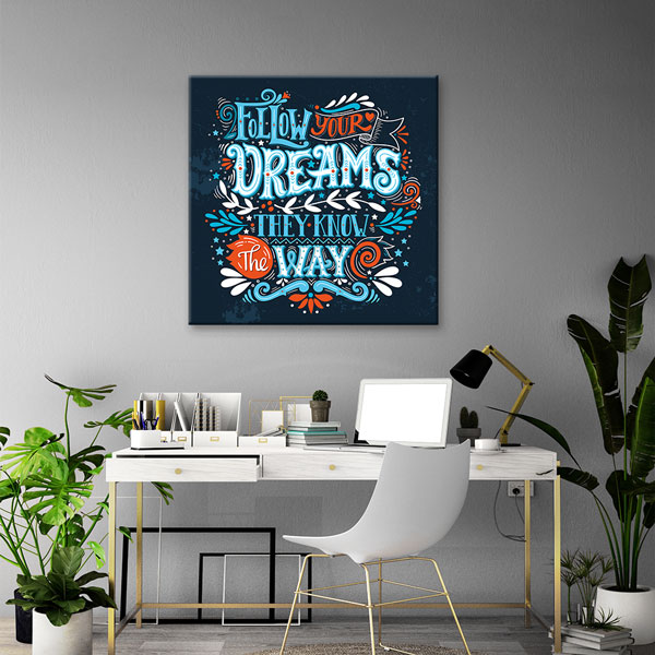 Hayallerinin Peşinden Git Duvar Tablosu - Yolunu Bilirler – 3311