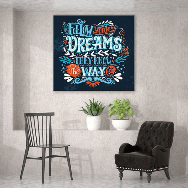 Hayallerinin Peşinden Git Duvar Tablosu - Yolunu Bilirler – 3311