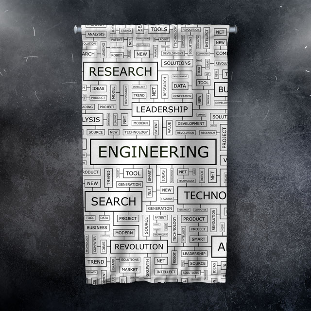 Endüstriyel Dişli Tasarımlı Duvar Flaması 5519