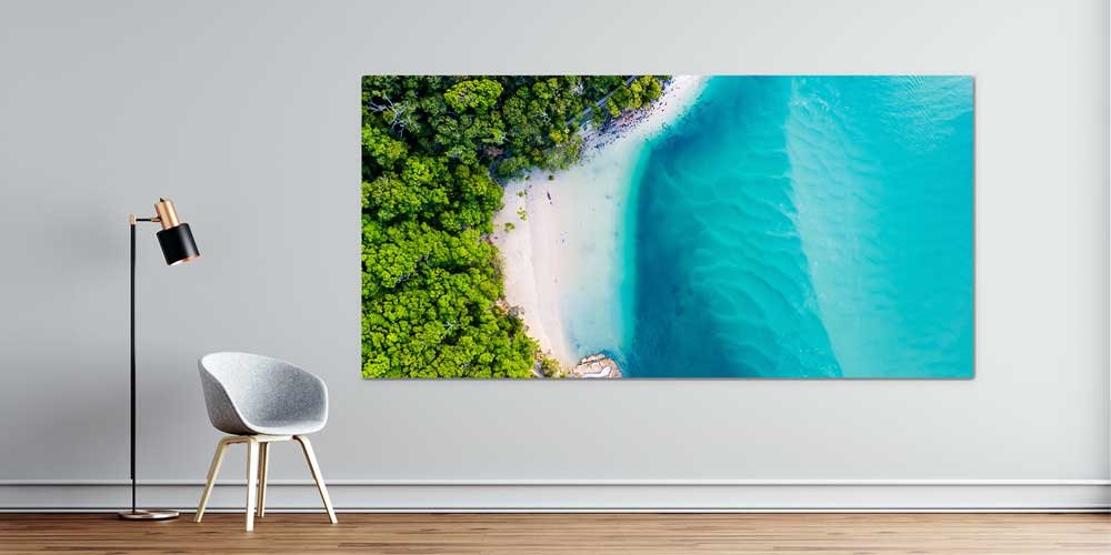 Hava Çekimi Tropik Sahil Büyük Ebat Duvar Dekoru 14001