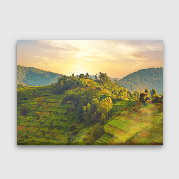 Yeşil Dağ Manzarası Kanvas Tablo 13300