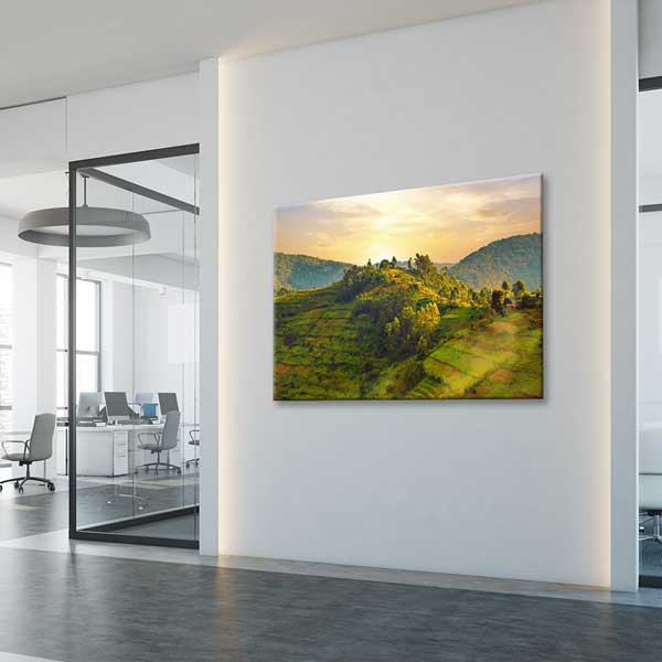Yeşil Dağ Manzarası Kanvas Tablo 13300