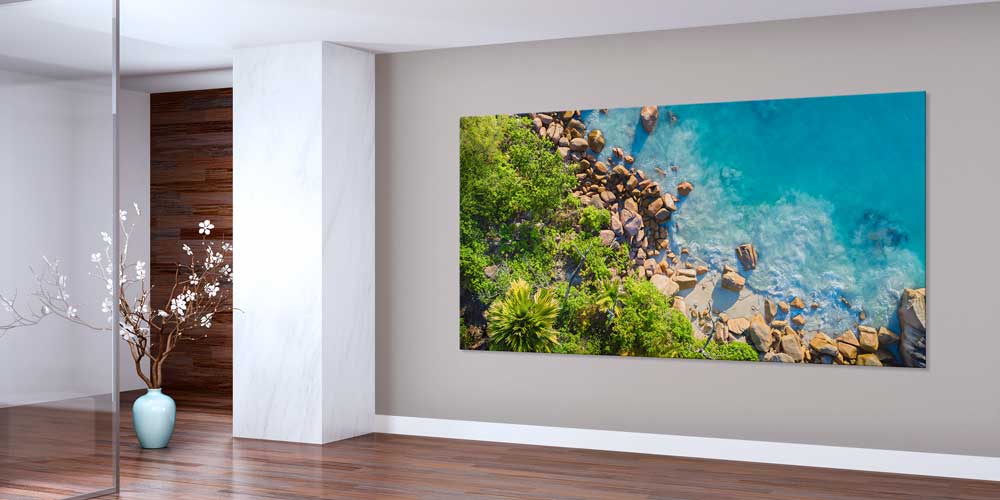 Tropik Kıyı ve Turkuaz Su Büyük Ebat Duvar Dekoru 14006