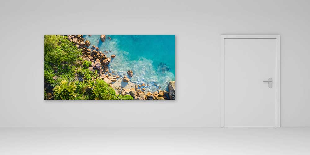 Tropik Kıyı ve Turkuaz Su Büyük Ebat Duvar Dekoru 14006