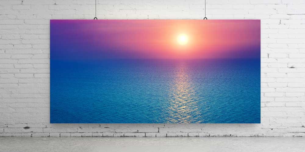 Büyük Ebat Deniz ve Gün Batımı Ufuk Duvar Dekoru 14039