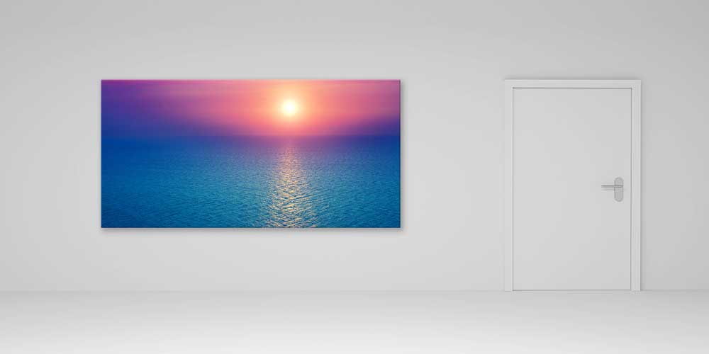 Büyük Ebat Deniz ve Gün Batımı Ufuk Duvar Dekoru 14039