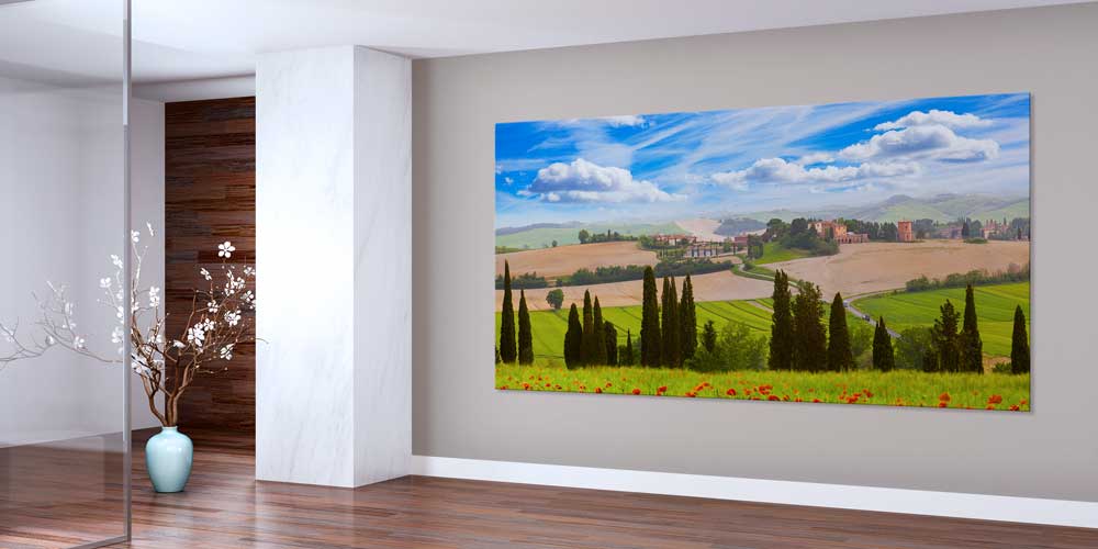 Toskana Vadisi Selvi Ağaçları Panoramik Büyük Ebat Duvar Dekoru 14205