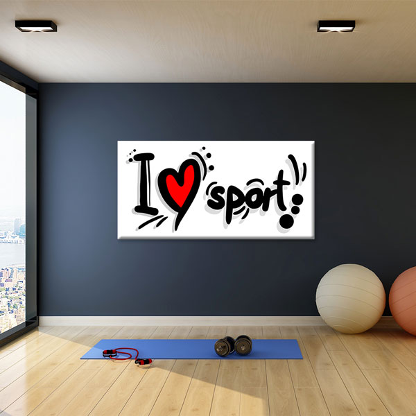 I Love Sport Kanvas Tablo – 5820