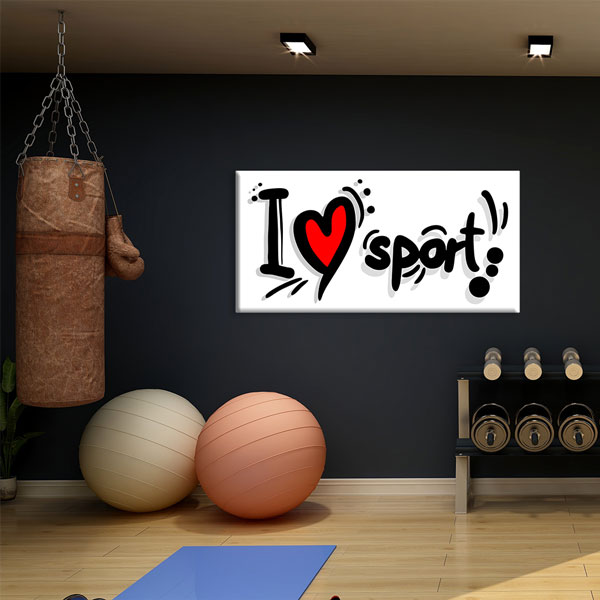 I Love Sport Kanvas Tablo – 5820