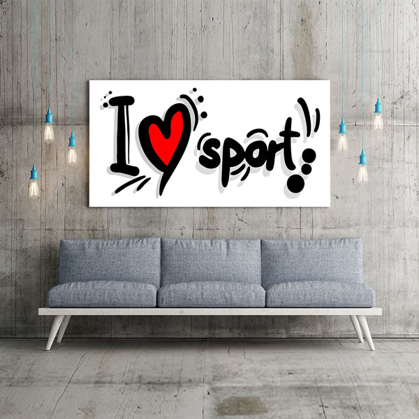 I Love Sport Kanvas Tablo – 5820