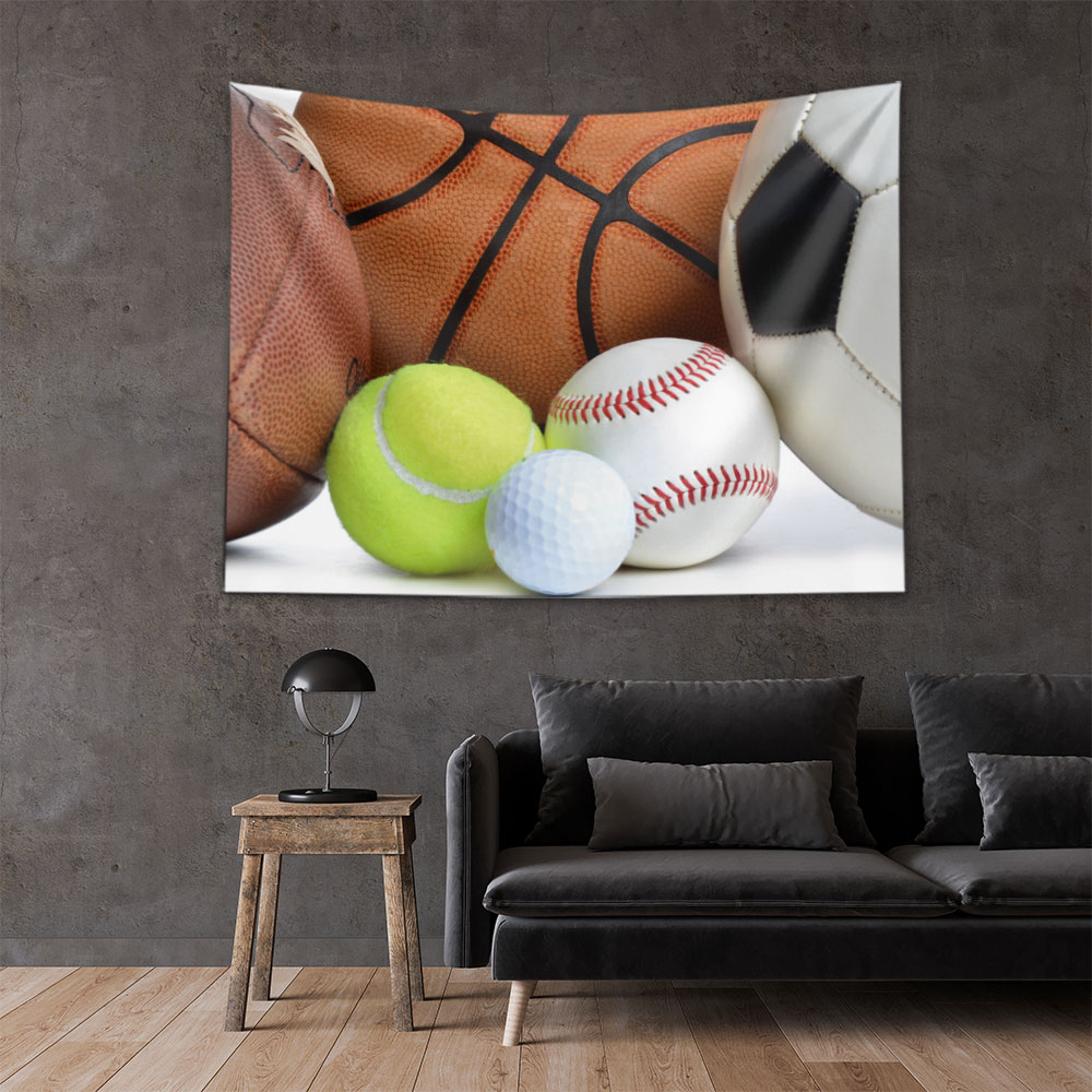 Çoklu Spor Topları Duvar Örtüsü 5867