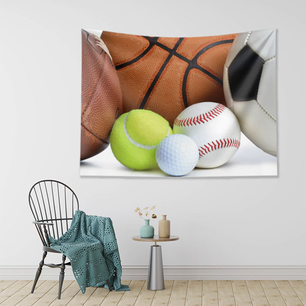 Çoklu Spor Topları Duvar Örtüsü 5867
