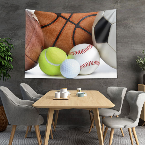 Çoklu Spor Topları Duvar Örtüsü 5867