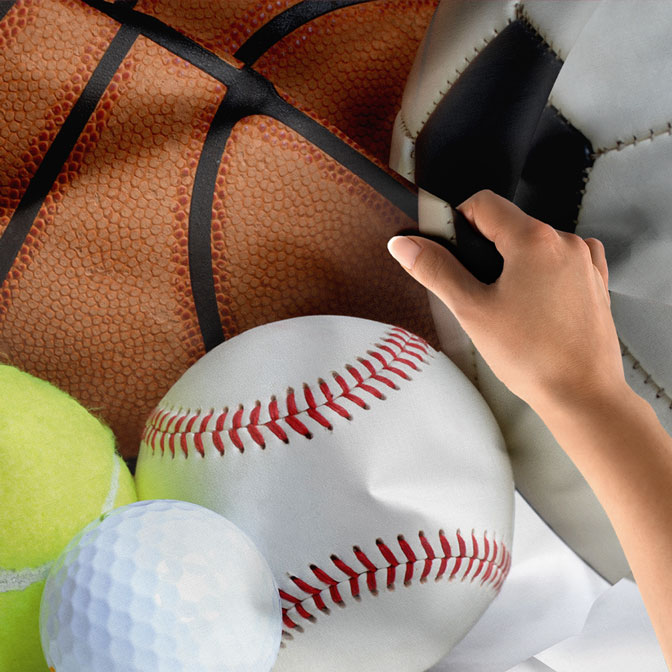 Çoklu Spor Topları Duvar Örtüsü 5867