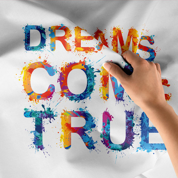 Motivasyon Duvar Örtüsü - Dreams Come True 7614