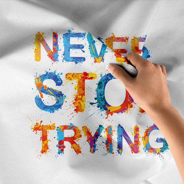 wall-tapestry-7615-06 Motivasyon Duvar Örtüsü - Never Stop Trying 7615