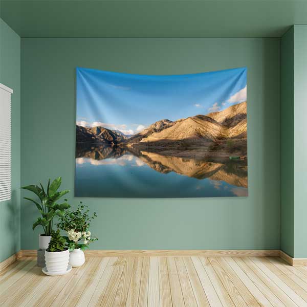 Doğu Anadolu Dağ ve Göl Yansıması Doğa Manzarası Duvar Örtüsü 11654