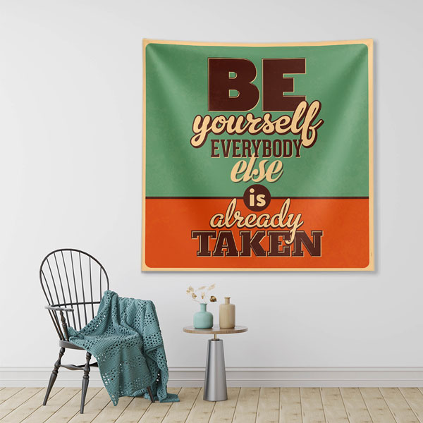 wall-tapestry-decoration-7621-01 Motivasyon Duvar Örtüsü - Be Yourself 7621