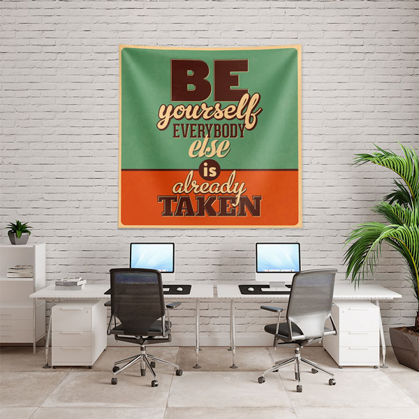 wall-tapestry-decoration-7621-03 Motivasyon Duvar Örtüsü - Be Yourself 7621