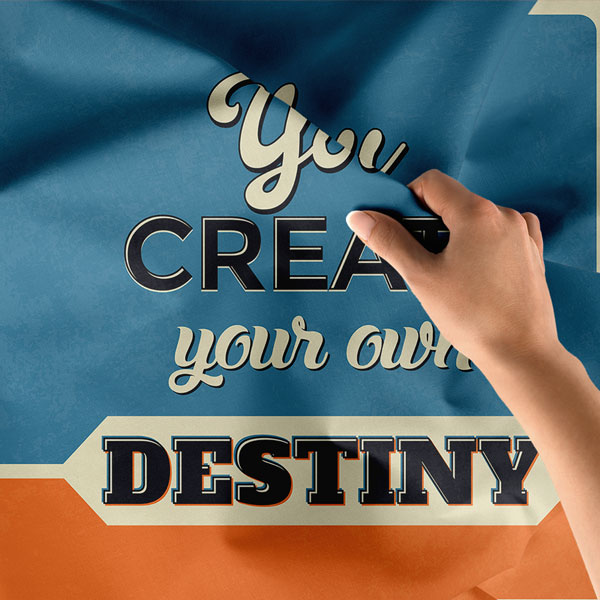 wall-tapestry-workplace-7622-06 Motivasyon Duvar Örtüsü - You Create Your Own Destiny 7622