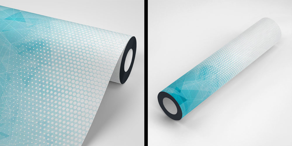 Modern Geometrik Desenli Mavi Duvar Kağıdı 5345